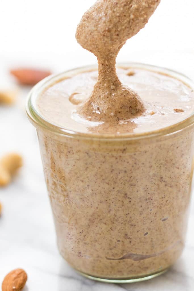 Cinnamon Maple Nut Butter -- the BEST homemade nut butter I've ever had!