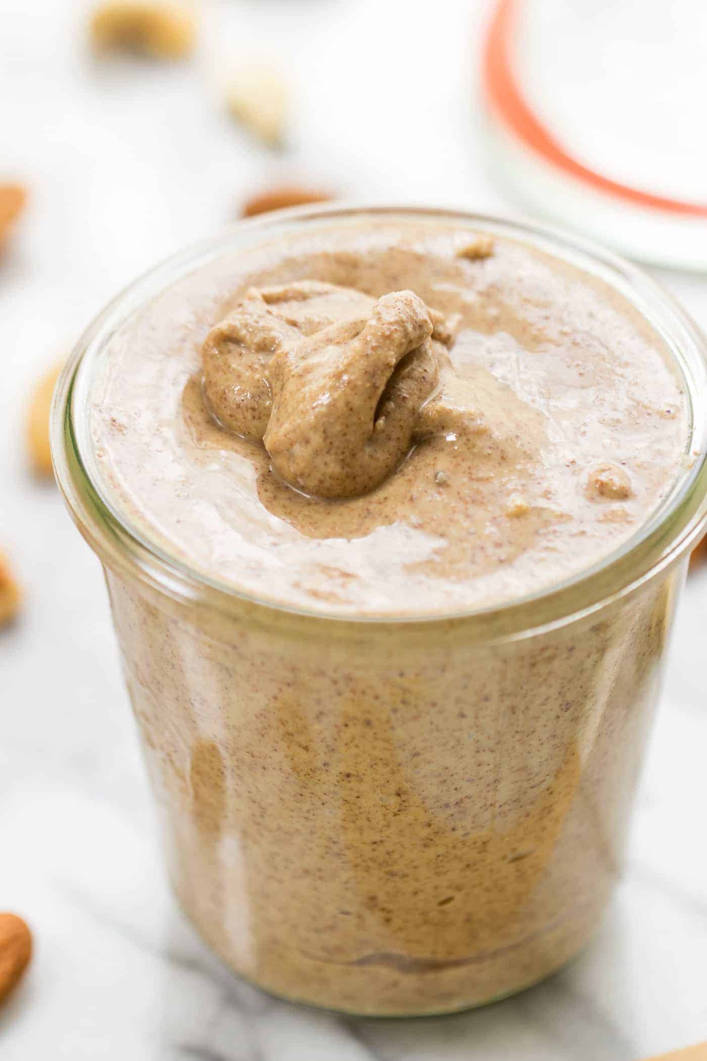 TRIPLE MIXED NUT BUTTER with maple syrup and cinnamon -- after you eat this you'll never buy almond butter again!