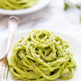 Avocado Pesto Zucchini Noodles