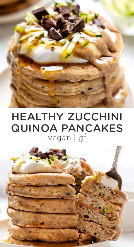 healthy zucchini quinoa pancakes