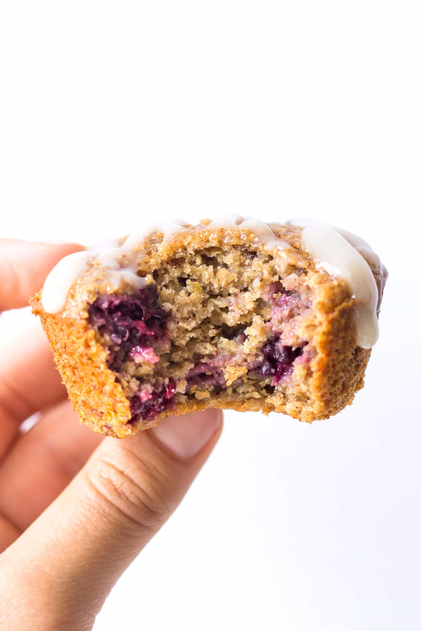 Blackberry Muffins with Coconut Butter Glaze - Simply Quinoa