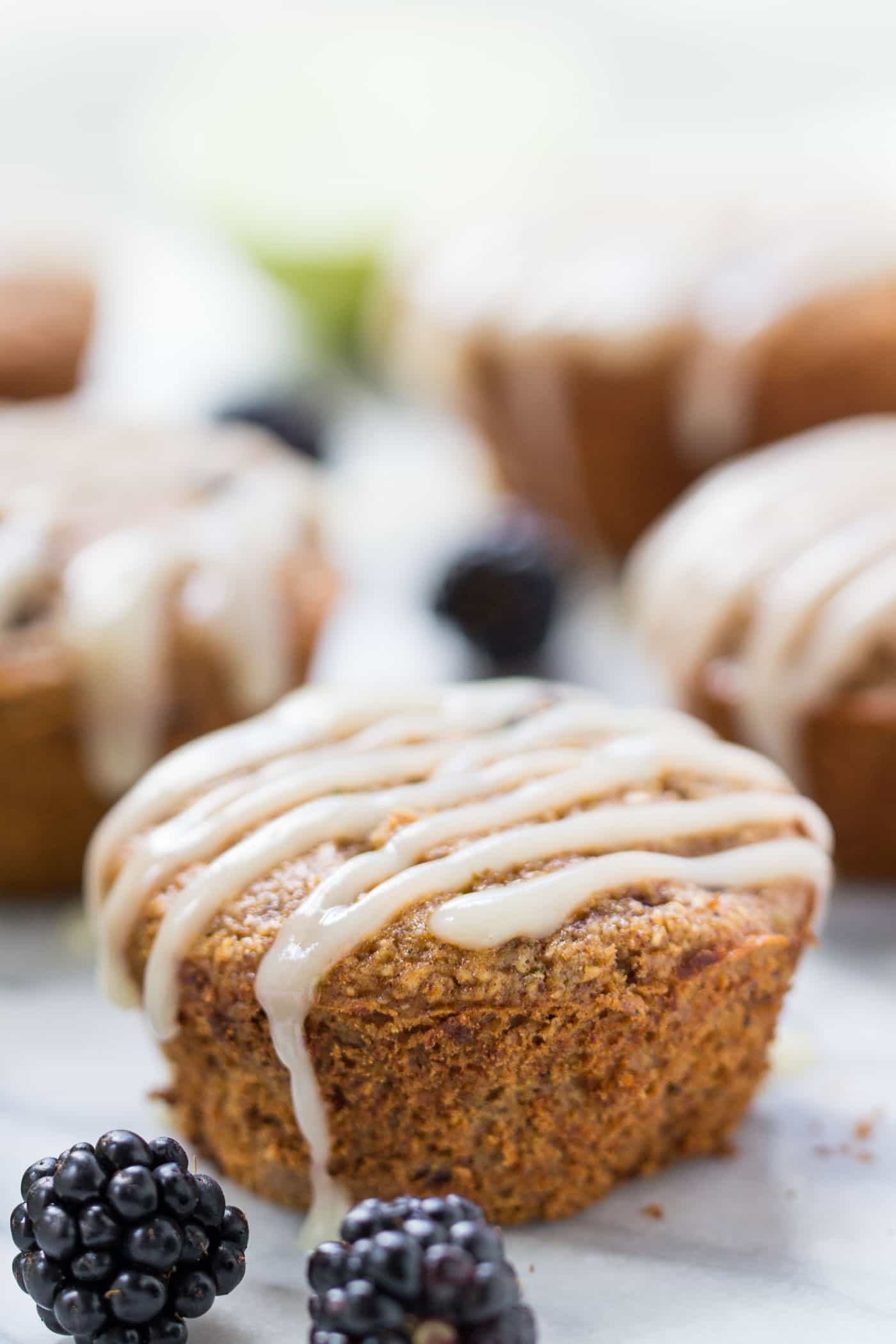 These HEALTHY blackberry lime muffins are made with wholesome ingredients, sweetened naturally and don't have any oil OR butter!