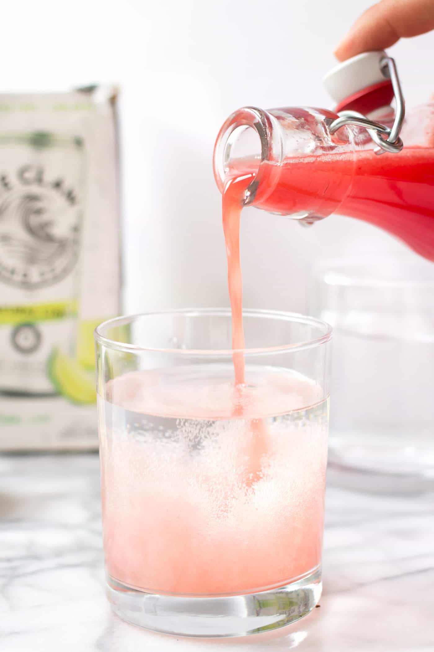 Making Watermelon Cocktails with Seltzer