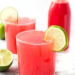 Watermelon Lime Spritzers -- a healthy summer cocktail that's made with only three ingredients!