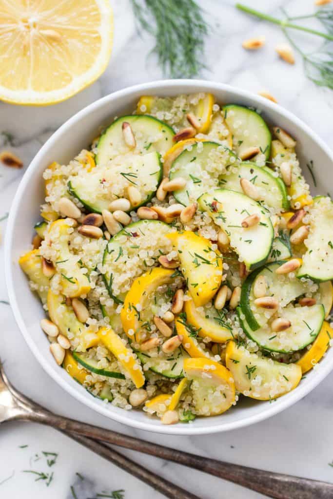 Summer Squash & Zucchini Quinoa Salad Recipe