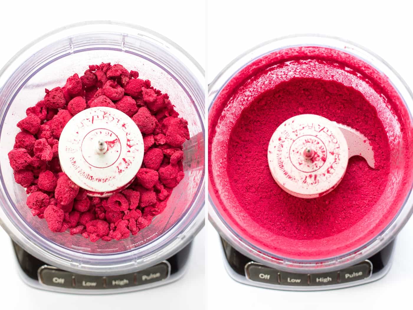 How to make raspberry powder using freeze dried raspberries!