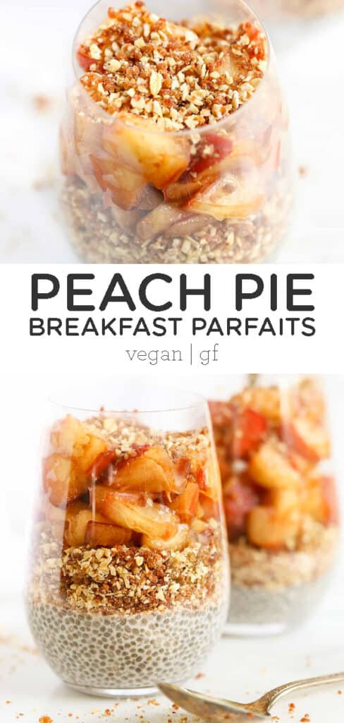 Peach Pie Breakfast Parfaits