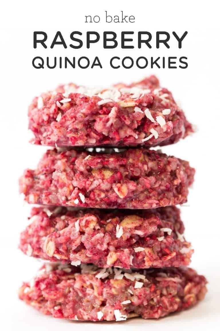 NoBake Raspberry Quinoa Cookies Simply Quinoa