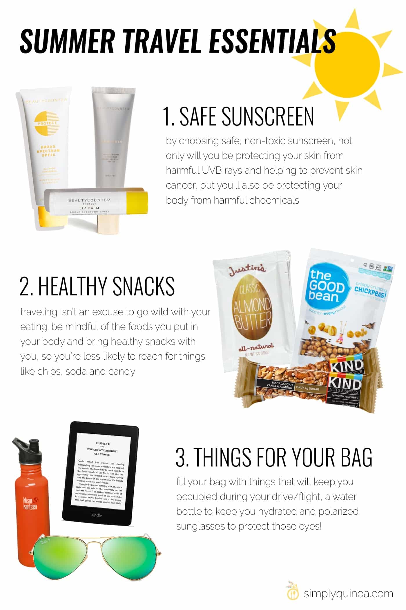 SUMMER TRAVEL ESSENTIALS -- how to have the best and healthiest vacation!