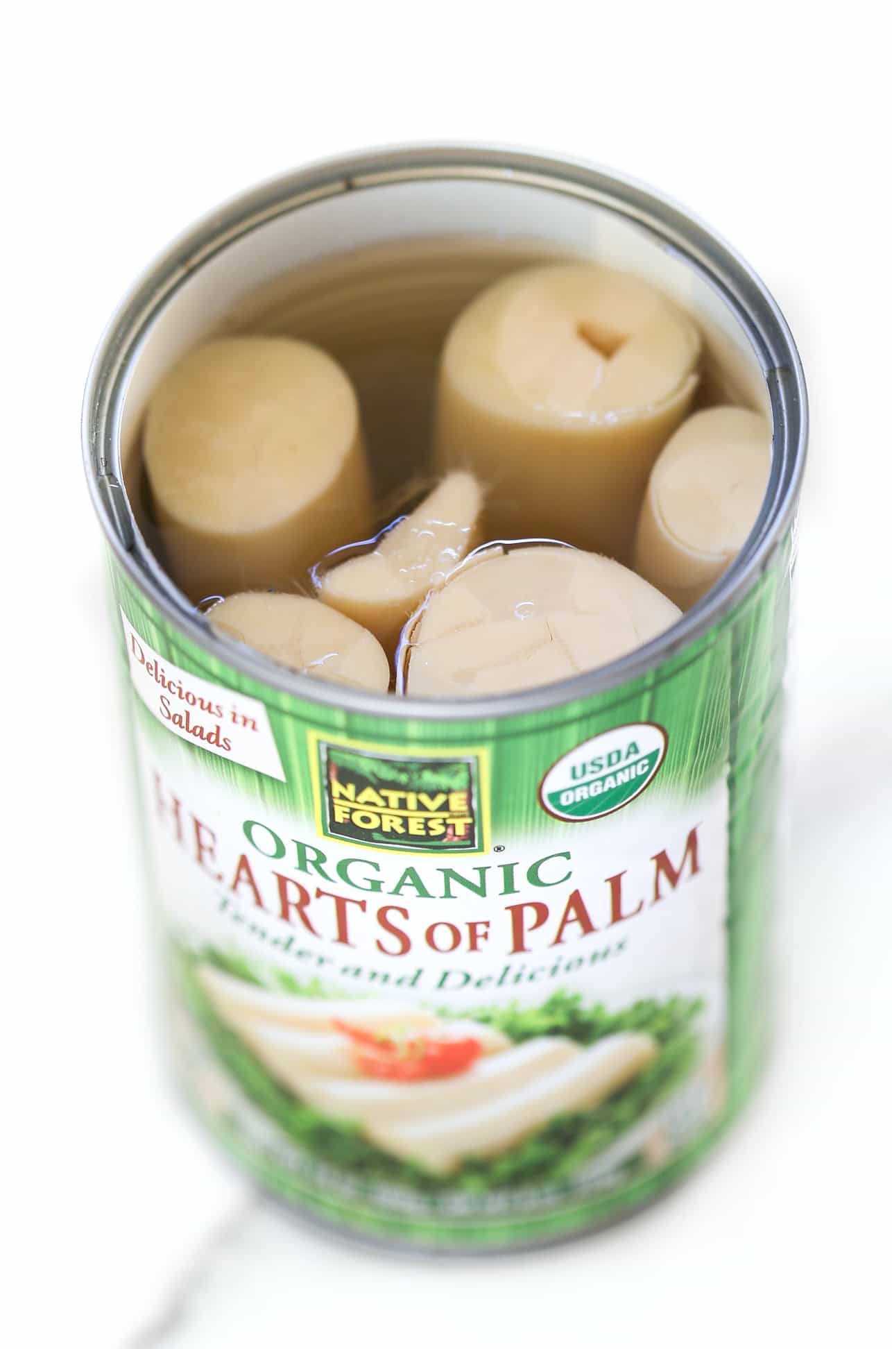 Hearts of palm in can