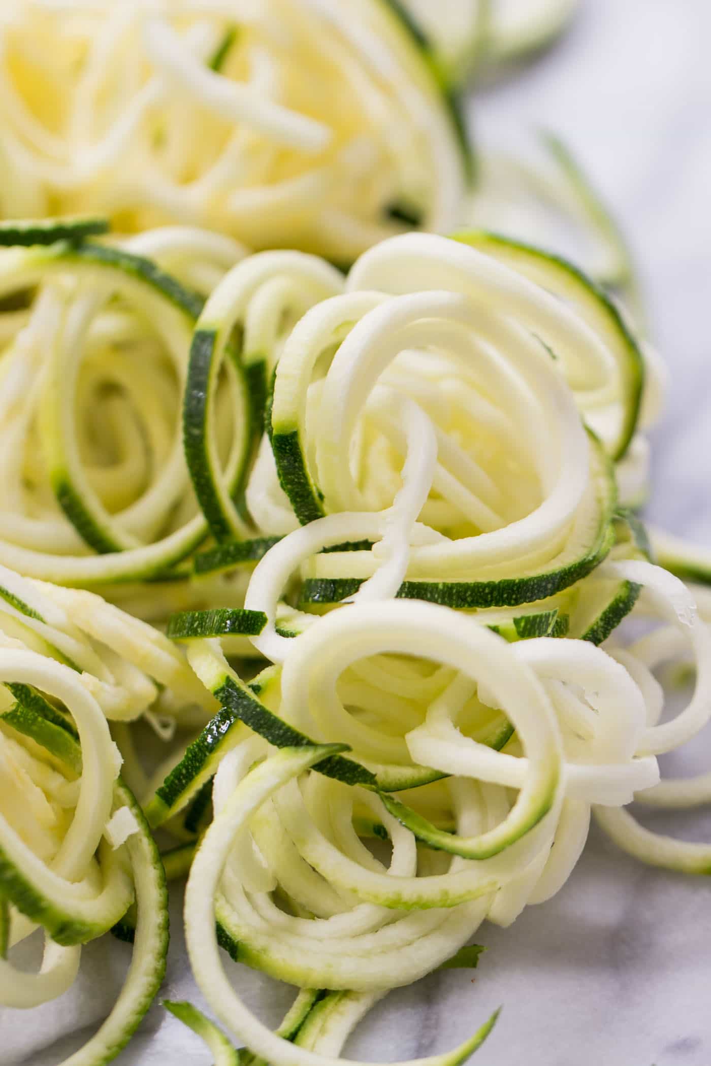 Zucchini Noodles -- a healthy, low-carb alternative to pasta!