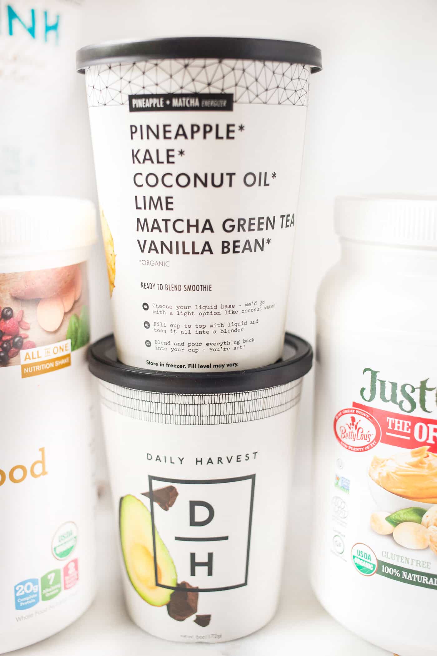 Daily Harvest Smoothies -- a simple and convenient way to enjoy your favorite smoothie combo!