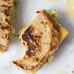 Brussels Sprout & Hummus Grilled Cheese Sandwich - Simply Quinoa