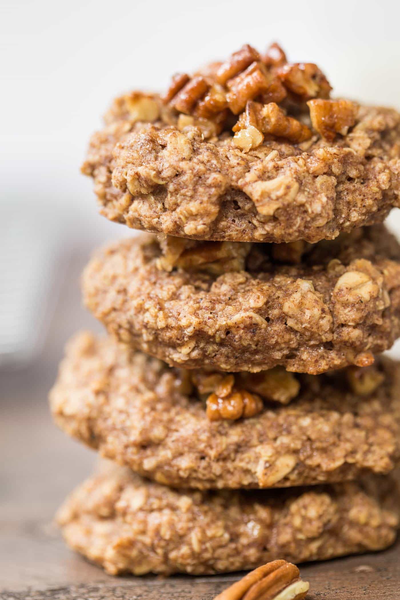 Epic QUINOA BREAKFAST COOKIES that taste like pecan pie but are 100% good for you!