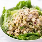 Vegan "Chicken" Salad Bowls -- made with tempeh instead of meat, it's packed with protein and flavor!