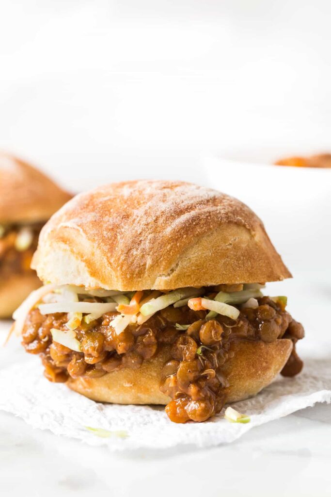 Hands down THE BEST vegan sloppy joes ever! Made with lentils, quinoa and mushrooms they're incredibly flavorful and super easy to make!