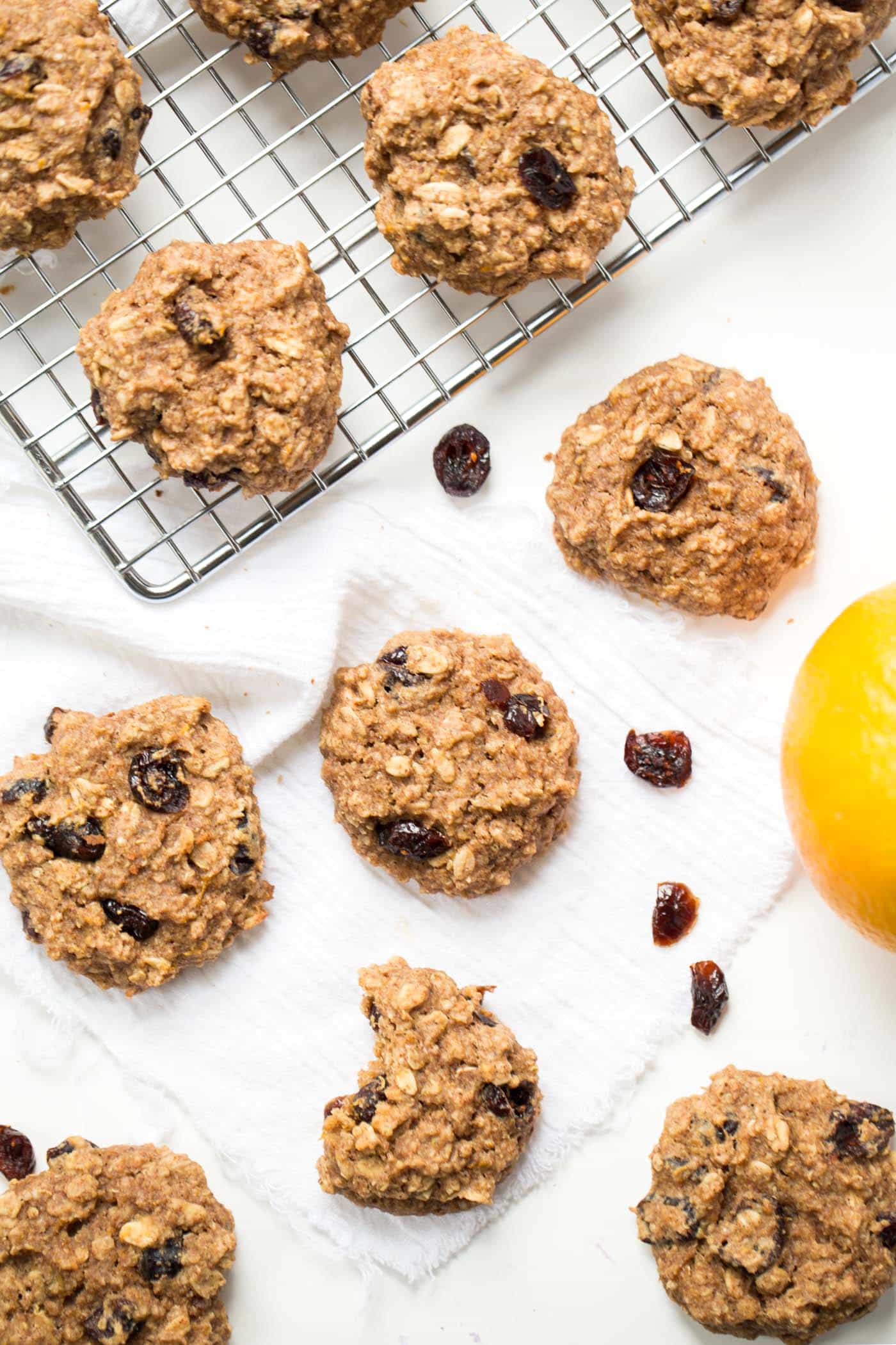 These Cranberry Orange Quinoa Breakfast Cookies double as a healthy breakfast or a decadent dessert! They'd be perfect for a holiday cookie swap!