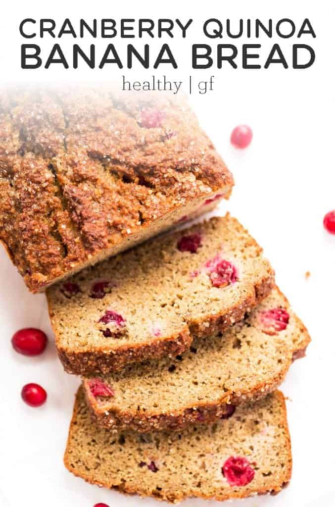 cranberry quinoa banana bread