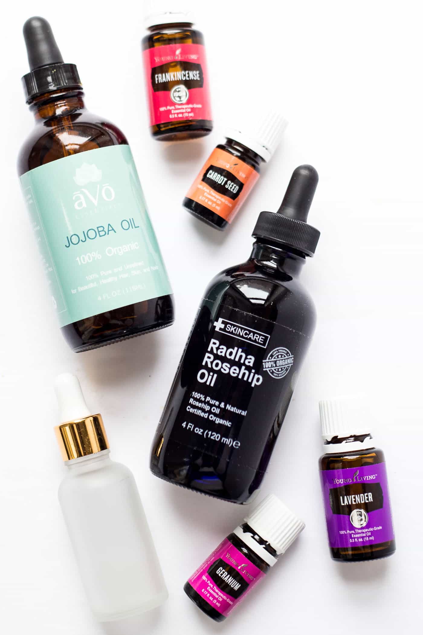 DIY Everyday Facial Serum made from jojoba oil, rosehip seed oil and my favorite essential oils!