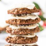 These AMAZING Gingerbread Quinoa Breakfast cookies have almond butter, molasses and warm spices and they're actually HEALTHY | gluten-free + vegan