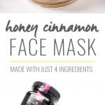 This DIY Honey Cinnamon Face Mask uses just four ingredients and is AMAZING! Smells so nice, is awesome for the skin and gives you a nice glow after you use it.