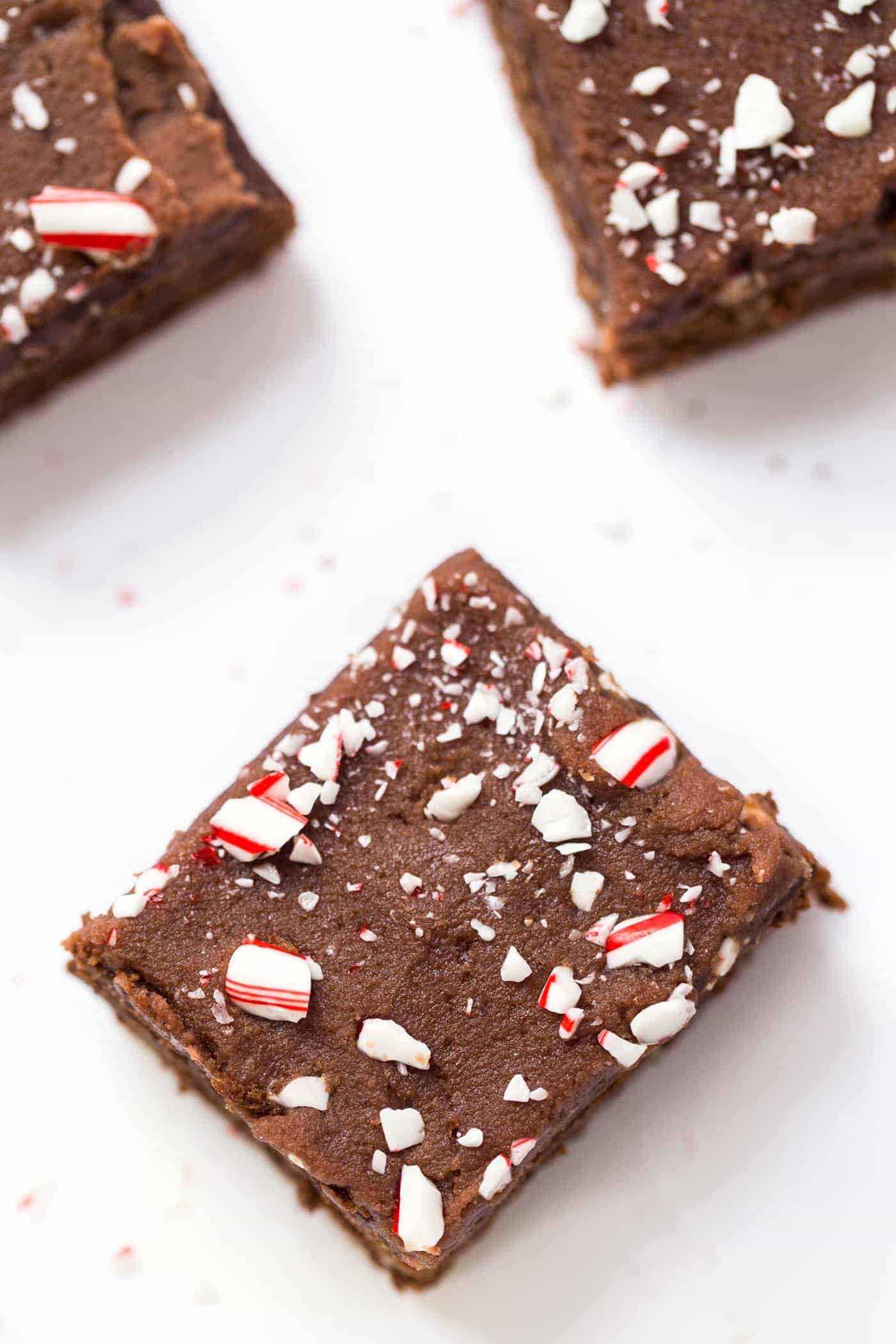 Peppermint Frosted Chickpea Brownies Simply Quinoa