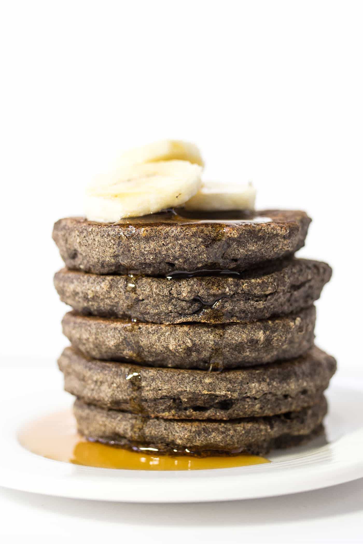 Banana Buckwheat Quinoa Pancakes -- hearty, healthy and the PERFECT way to start your day!