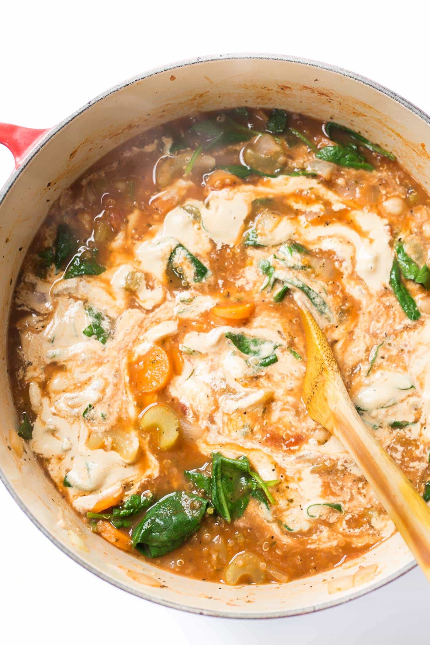 Creamy Italian Quinoa Soup