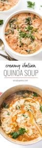 Creamy Italian Quinoa Soup - Simply Quinoa