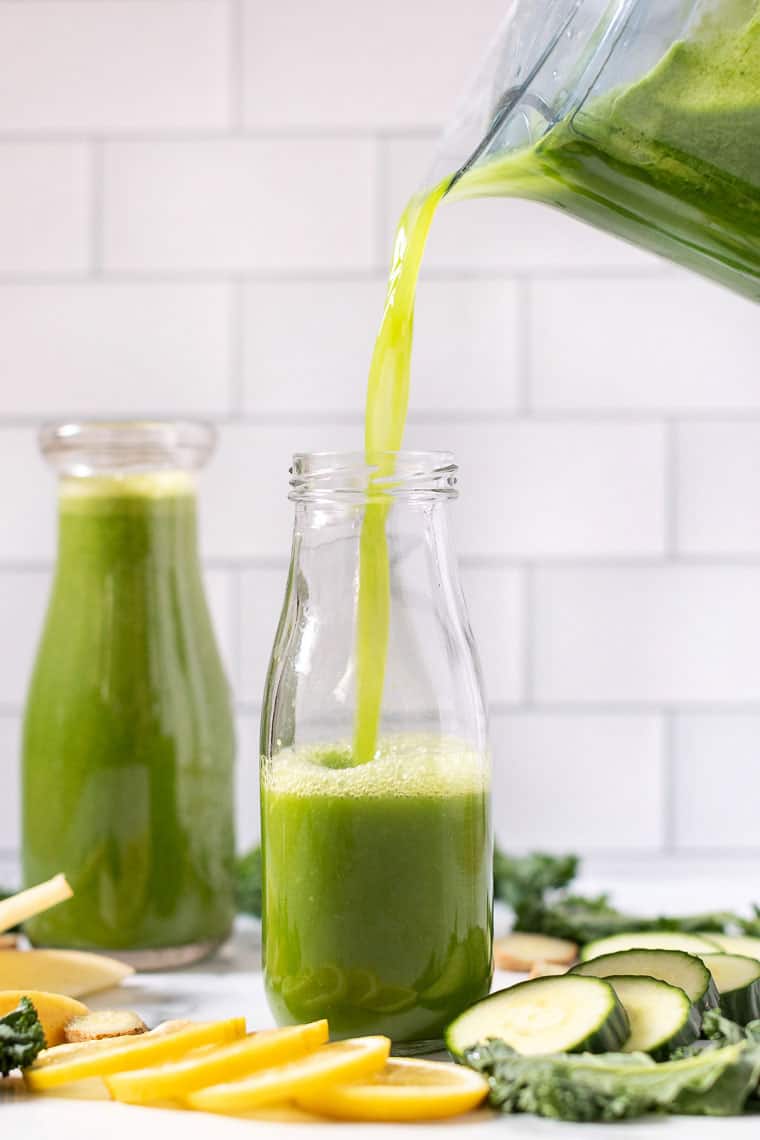 Apple Lemon Ginger Juice The BEST Green Juice Recipe