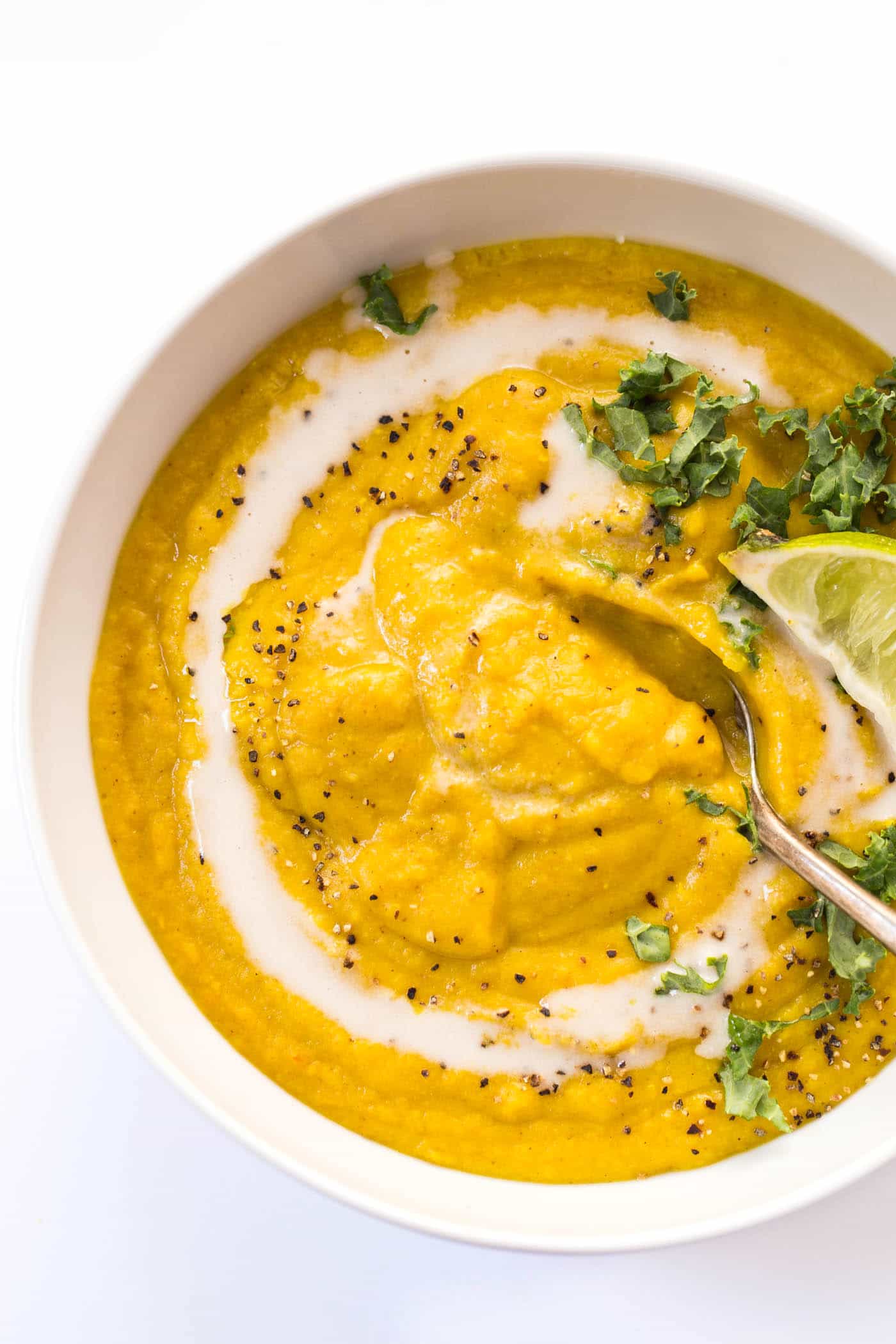 This healing Turmeric Cauliflower Soup is easy to make, packed with nutrients and SO flavorful!