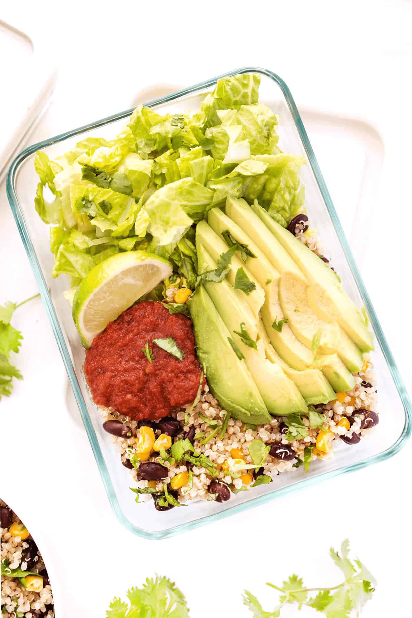 Meal-Prep Vegetarian Quinoa Burrito Bowls - Simply Quinoa