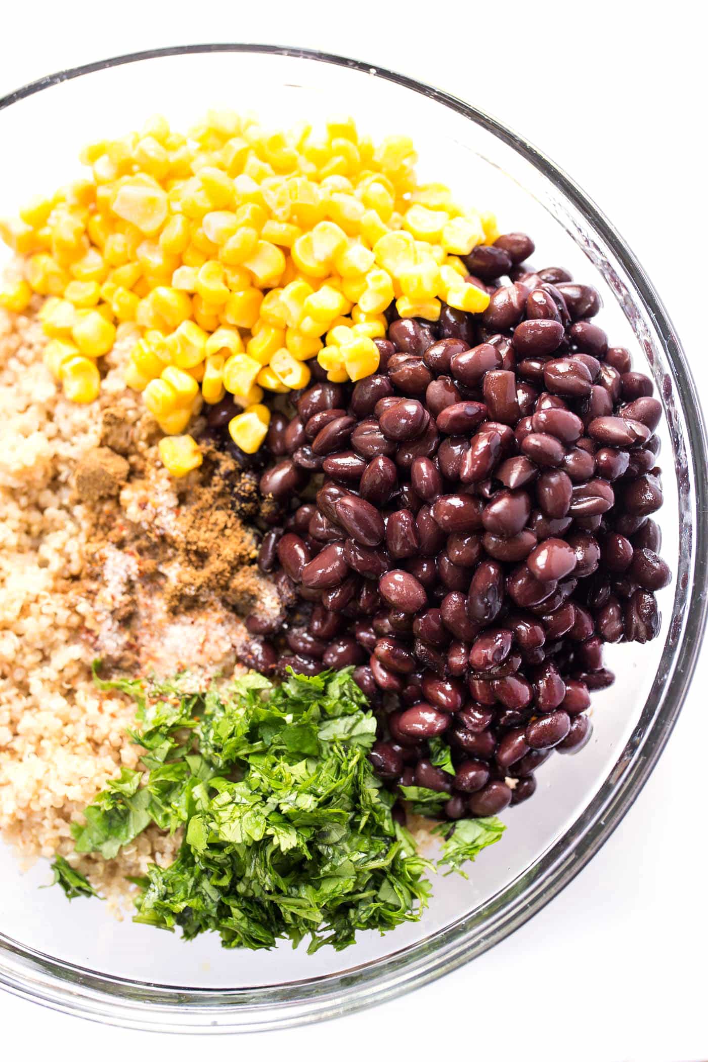 Vegetarian Quinoa Burrito Bowls -- perfect for meal prep and ready in under 20 minutes!