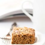 These FLOURLESS cashew butter bars are the perfect HEALTHY dessert!