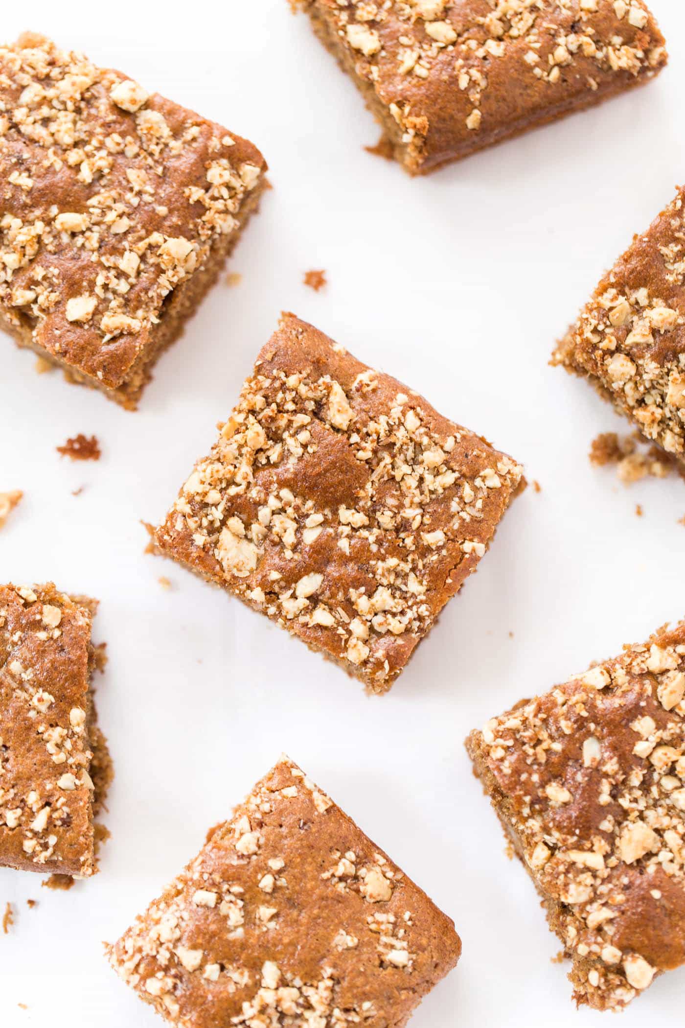 These FLOURLESS cashew butter bars are the perfect HEALTHY dessert! 