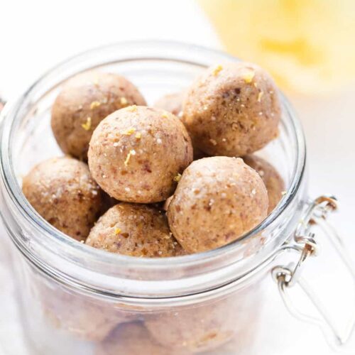 Lemon Protein Balls (No-Bake!) - Secretly Healthy Home