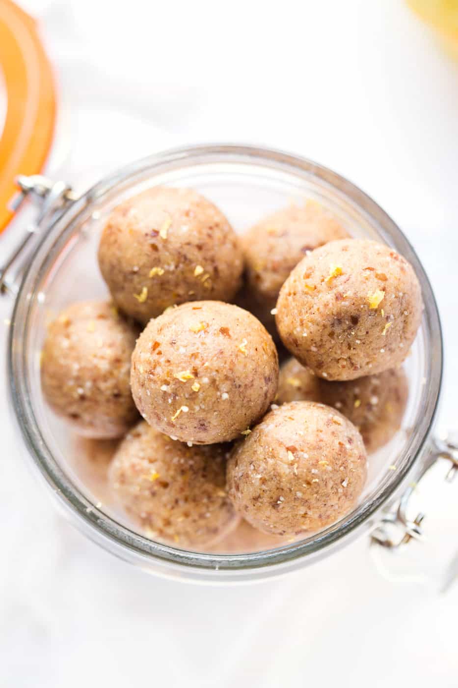 These NO BAKE Lemon Protein Balls are the perfect healthy snack to take on the go. Packed with protein, healthy fats and carbs to fuel you all day long!
