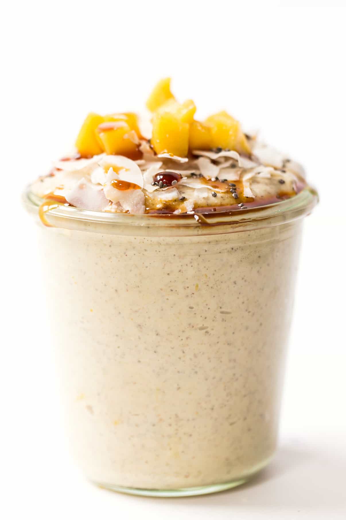 Mango Buckwheat Porridge -- an overnight breakfast recipe that takes practically ZERO time to make and tastes incredible!