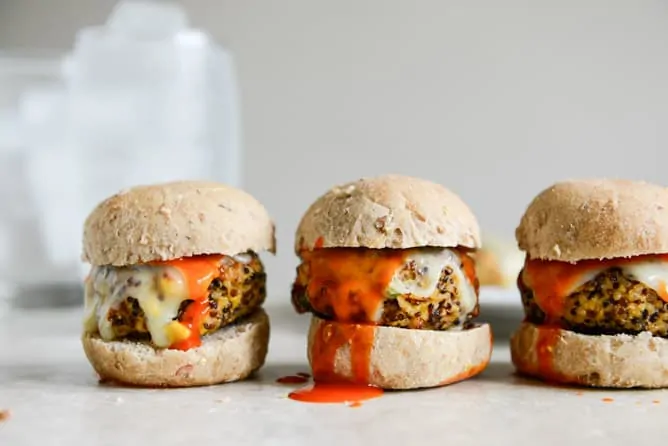 Buffalo Style Quinoa Sliders