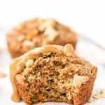 BLENDER CARROT CAKE MUFFINS -- made without any oil, gluten, dairy or refined sugar!