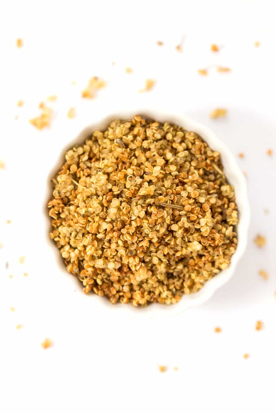 How to make Italian Herb Quinoa Crispies -- with just three ingredients!