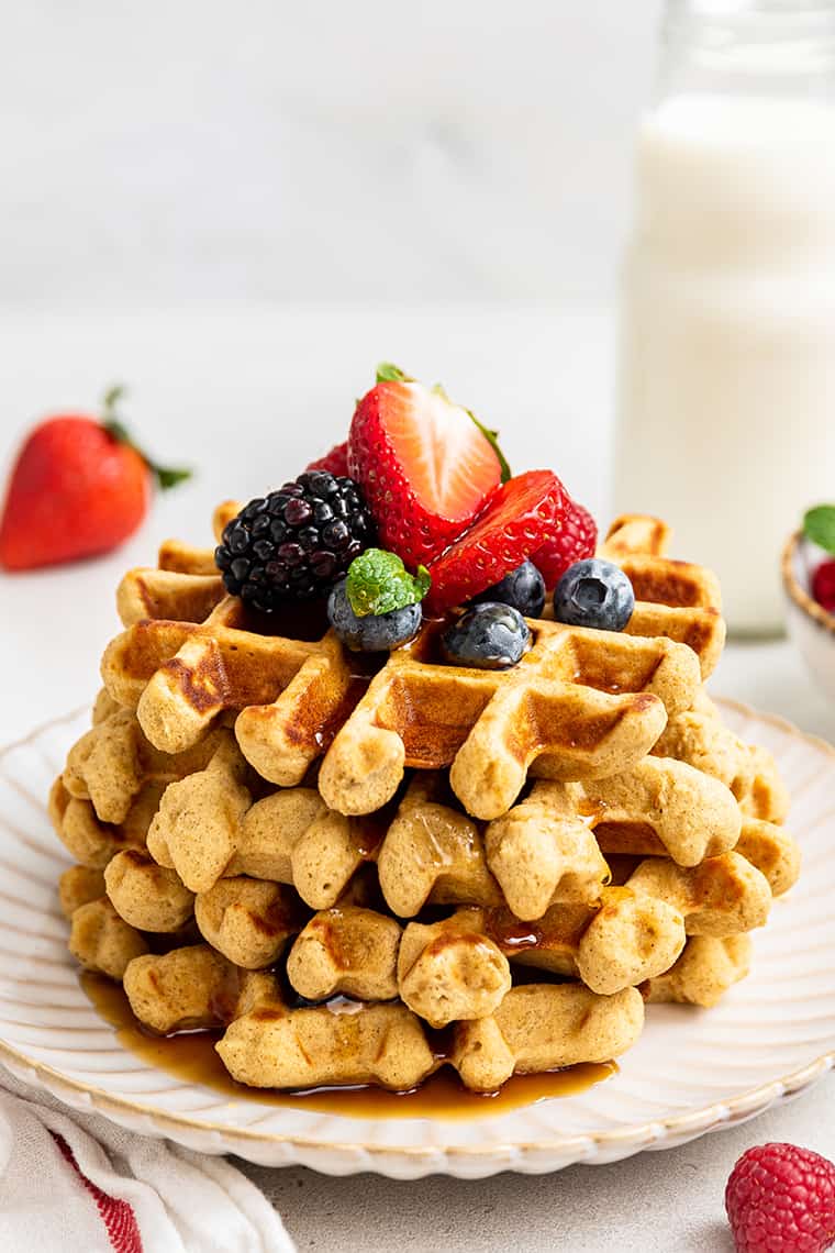 Fluffy Almond Flour Waffles Simply Quinoa