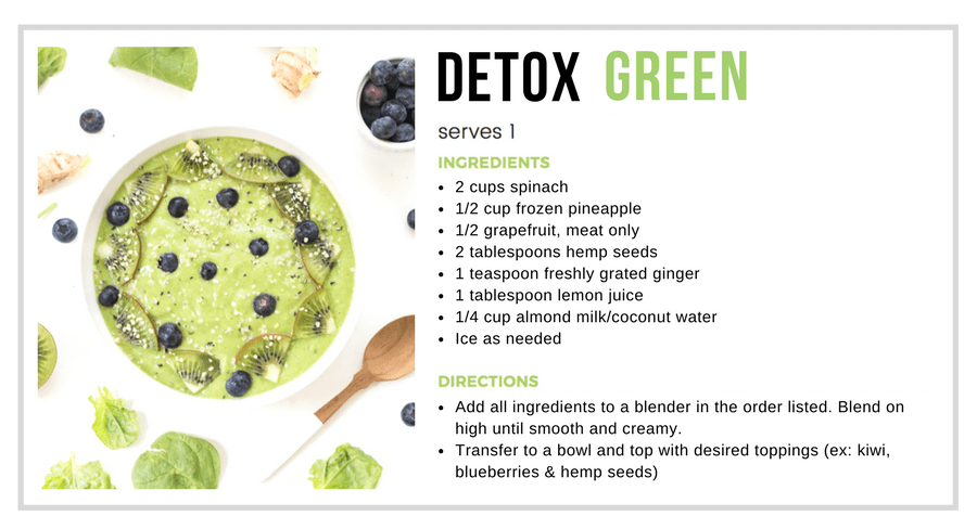 Detox Green Smoothie Bowls