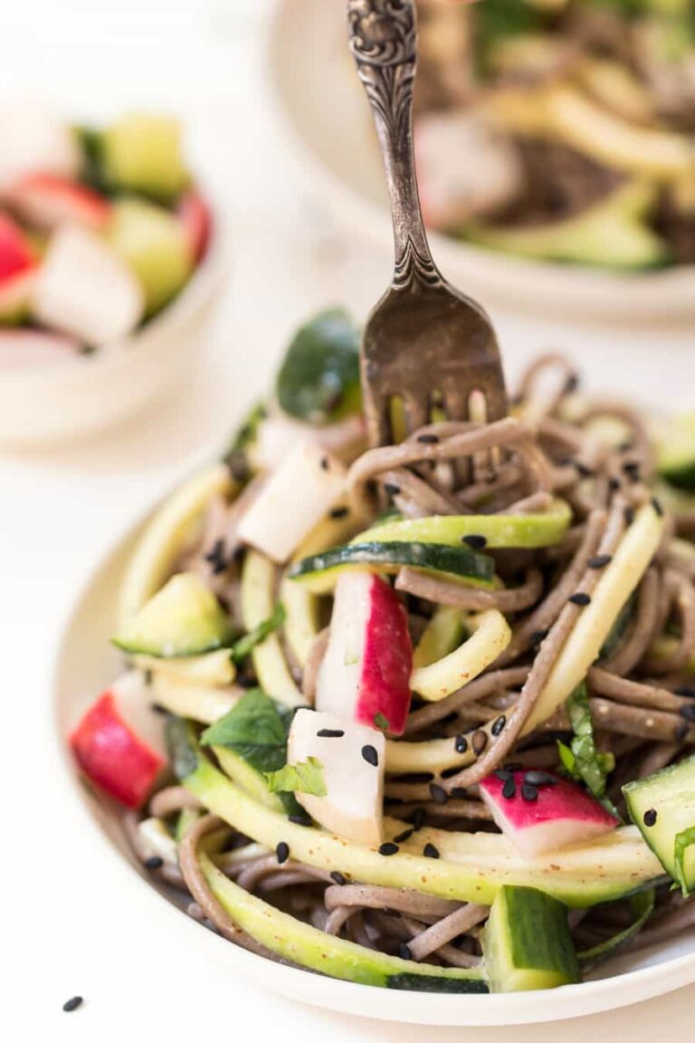 AlmondSesame Soba Noodles with Zucchini Simply Quinoa