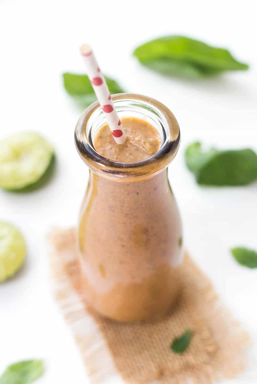 Watermelon Cooler Smoothie -- a nourishing, delicious, hydrating smoothie perfect for summer!