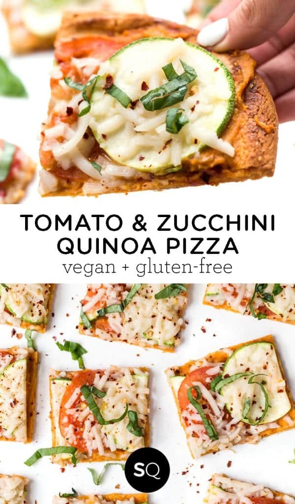 Tomato & Zucchini Quinoa Pizza