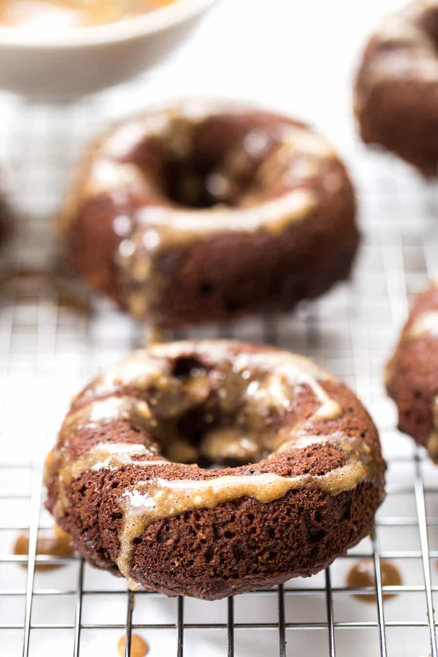 Banana Chocolate BLENDER Donuts! made with healthy ingredients, ready in just 15 minutes and seriously delicious! [vegan]
