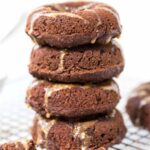 These HEALTHY Banana Chocolate Donuts are made vegan, GF and made in a BLENDER!
