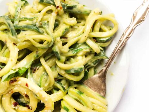 Avocado Alfredo with Zucchini Noodles - Simply Quinoa