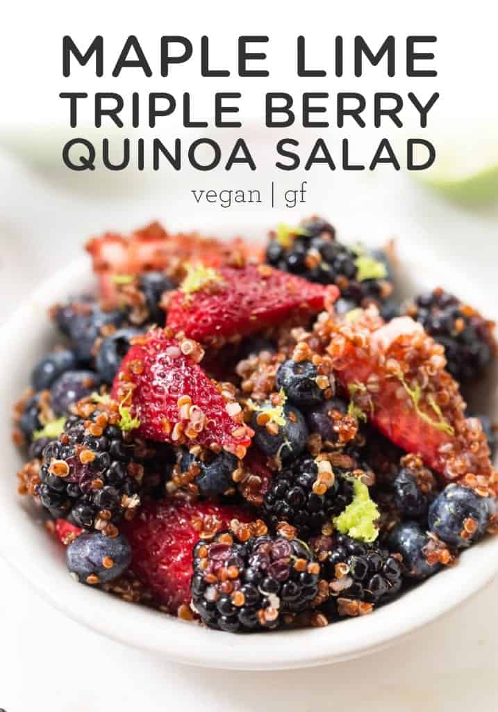 Triple Berry Quinoa Salad 